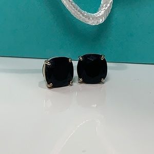 Kate Spade black stone studs